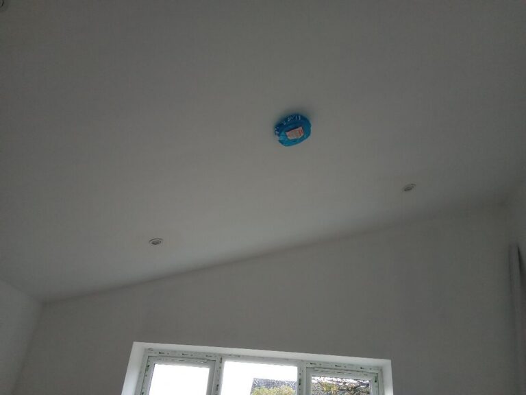 Downlights positioned across a vaulted ceiling in Hellesdon