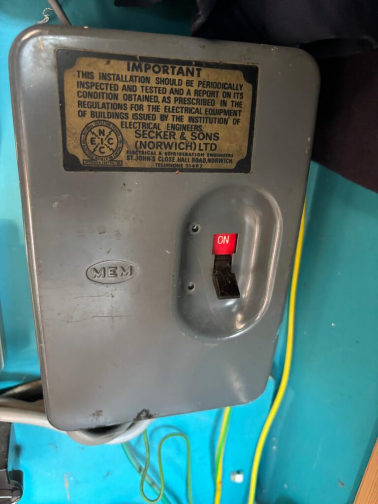 EICR fault findings in Norwich — Yare Electrical Services