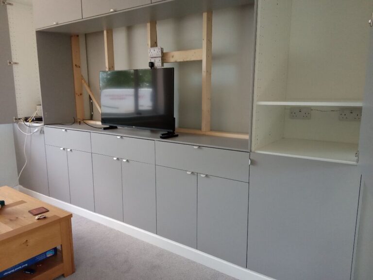 Media Wall — Concealed Sockets & Data Points